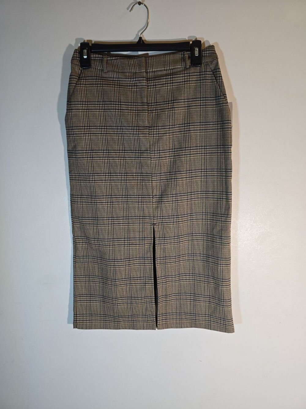 Worthington Houndstooth Pencil Skirt Brown Navy 2